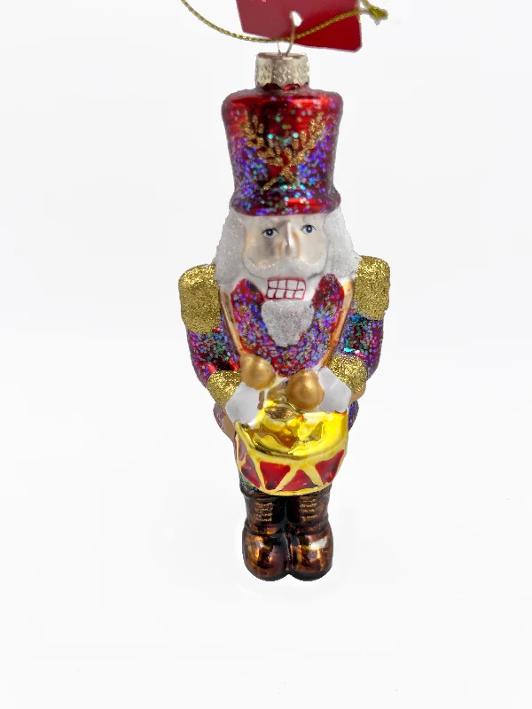Christmas Centerpiece Christmas Glass Figure, Nutcracker- 7.5x6.7x19.2cm