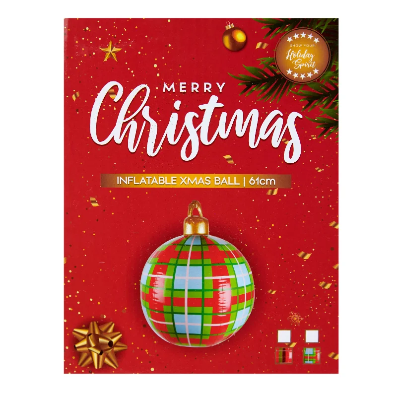 Christmas Ornaments Christmas Inflatable Christmas Ball Decoration, 2 Assorted- 61cm Christmas Ornaments Christmas Inflatable Christmas Ball Decoration, 2 Assorted- 61cm