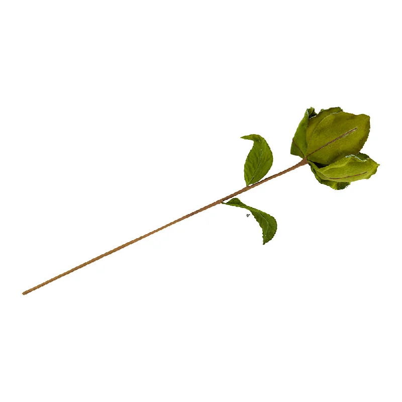 Christmas Glittering Snowy Roofs Christmas Poly Magnolia Stem- Mint