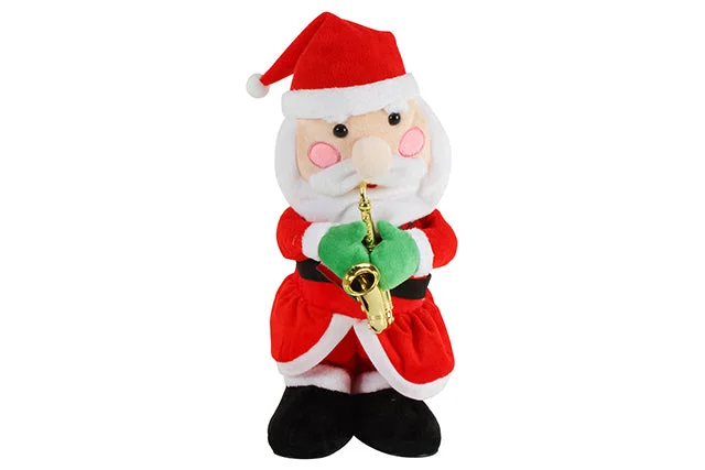 Christmas Pinecones Christmas Saxophone Santa Singing Dancing- 36cm