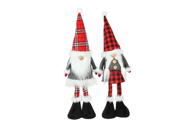 Christmas Fireside Hot Drinks Christmas Tartan Gnome Ornament, 2 Assorted- 46x13x10cm Christmas Fireside Hot Drinks Christmas Tartan Gnome Ornament, 2 Assorted- 46x13x10cm