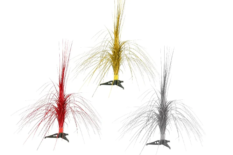 Christmas Baking Christmas Tinsel Firework Center Piece, 3 Assorted- 60cm